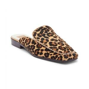 NEW DOLCE VITA women's bradly calf hair mules in leopard